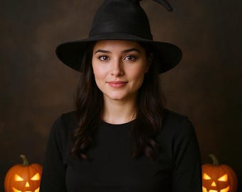 Slouchy Witch Hat Sewing Pattern: Easy Adult Costume (PDF)