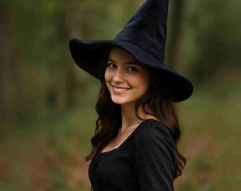 Adult Witch Hat Sewing Pattern PDF: Easy DIY Halloween Costume (Digital Download)