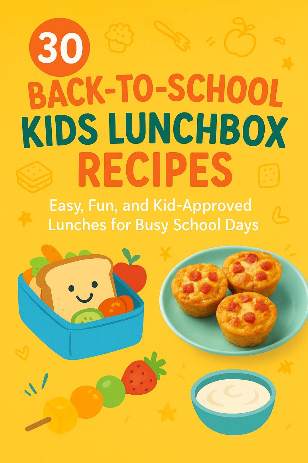 Kids Lunchbox Recipes: 30 Easy Healthy School Lunches (printable PDF ...