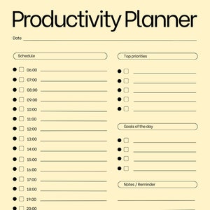 Productivity Planner