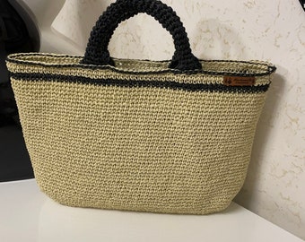 Bolso de verano Bolso de cuerda - Yazlık El Çantası Kağıt İp Çanta