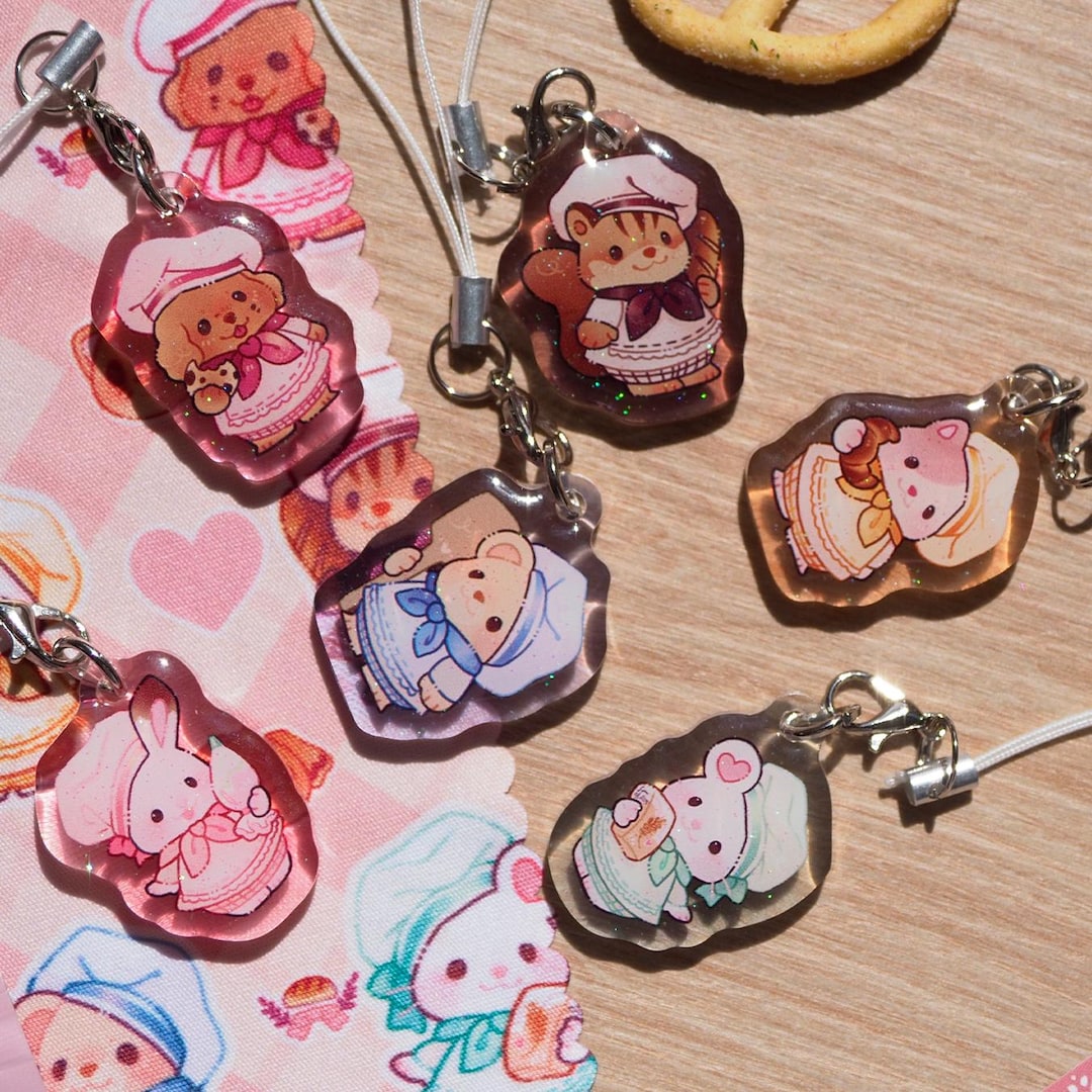Random Mystery Baker Keychain / Case / Phonecharm / Families ...