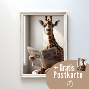 Giraffe funny bathroom decoration funny bathroom decoration toilet funny wall decoration bathroom humorous toilet picture funny gift moving in funny