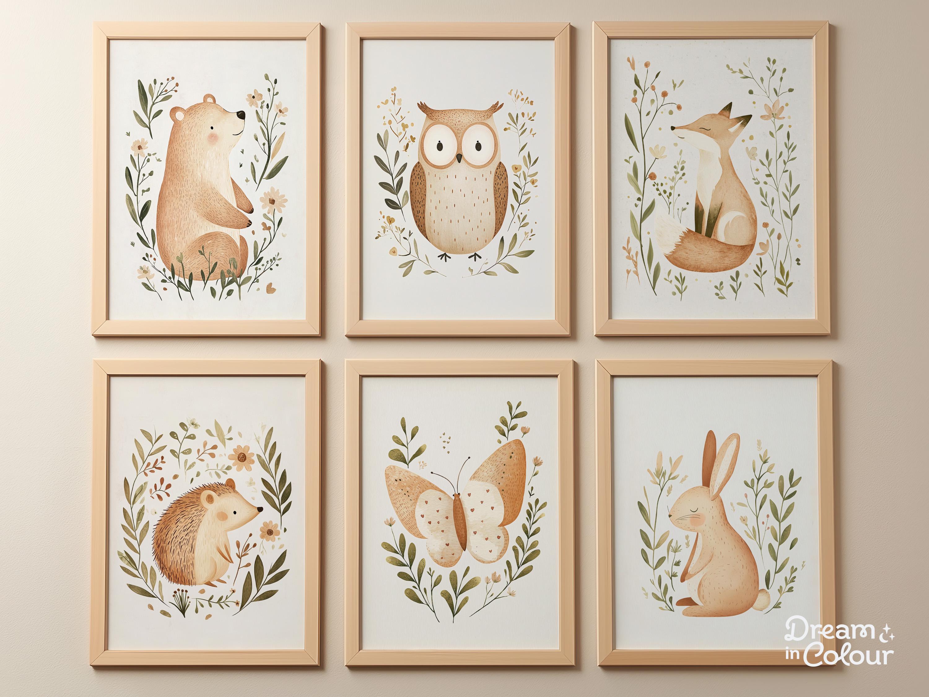 Forest Animal Printable Bundle 15 Woodland Nursery Gallery Wall Set ...