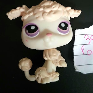 POODLE DOG #390 - Authentic Littlest Pet Shop - Hasbro LPS Pets Around The World