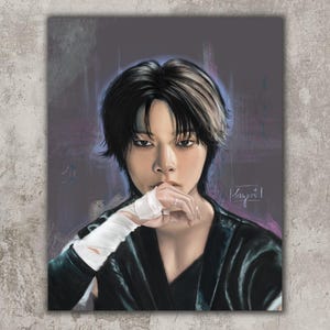Stray Kids I.N Art Print, skz Jeongin Giant fanart, kpop wall art, gift for stays, maknae on top, skz poster