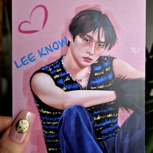 Stray Kids Lee Know fanart, Ate album art print
