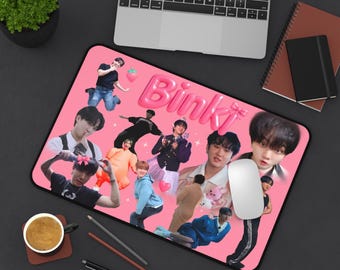Stray Kids チャンビン ビンキ デスクマット、skz ホームデコレーション、面白いkpopデコレーション、宿泊ギフト