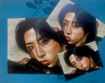 Stray Kids Han Jisung Art Print, Han Jisung ATE fanart