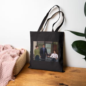 Torba Minsung Canvas kpop Stray Kids merch Lee Know Han Jisung fanart bawełna image 10