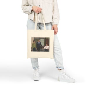 Torba Minsung Canvas kpop Stray Kids merch Lee Know Han Jisung fanart bawełna image 7