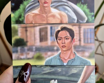 Stray Kids Minsung Art Print, zainspirowany Atonement Skz Han Jisung, fanart Lee Weiß
