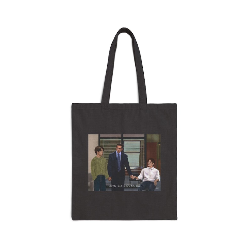Torba Minsung Canvas kpop Stray Kids merch Lee Know Han Jisung fanart bawełna image 2