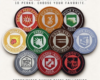 Perks a Cola Patches - Inspired by COD Zombies
