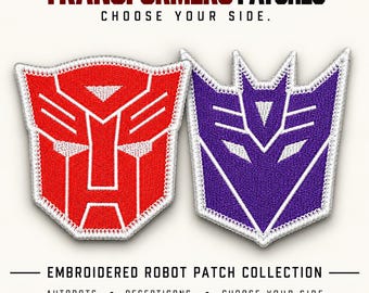 Transformers Embroidered Patch Collection