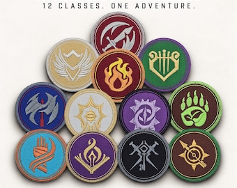Dungeons and Dragons - Player Class Symbol Patches (2024 series)