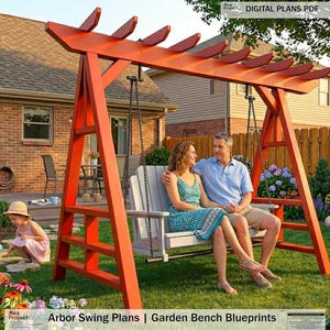 DIY Arbor Plans | Swing Stand, Backyard Decor (PDF Download)
