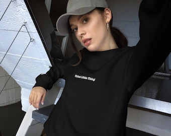Sudadera con cuello redondo y dragón bordado inspirada en Fourth Wing