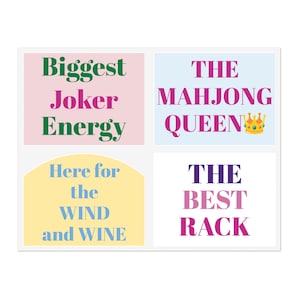 Mahjong Award Sticker Sheets
