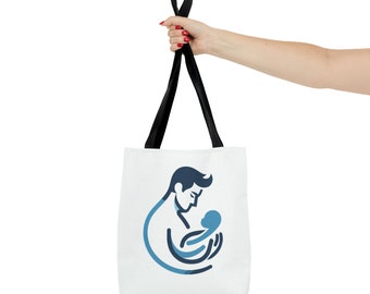 Father Child Tote Bag! Dad and me bag, Paternal tote, Daddy essentials tote, Fatherhood carryall, Special Time, Prepared, New Parent. Baby