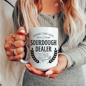 Sourdough Dealer, Baking Gifts, Bread Baking Gift, Funny Bread Gift, Sourdough Bread, Gift for Baker, Homestead Mug,  Sourdough Lover Gift