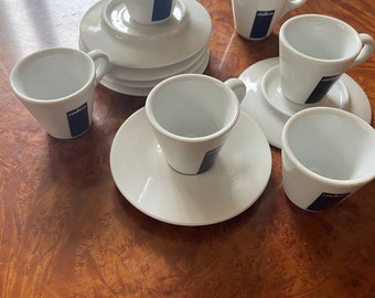 Set of 6 Espresso / Cups / LavAzza Italy / Blu Collection /