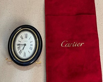 Magnifica sveglia Cartier degli anni 80. Made in Svizzera.