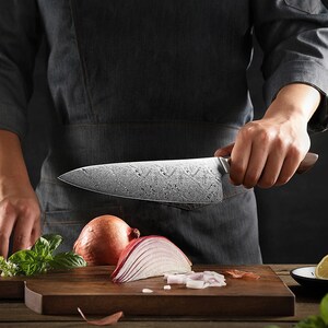 ZENITWERK © couteau de chef couteau damassé couteau de cuisine couteau de chef 110 couches image 3