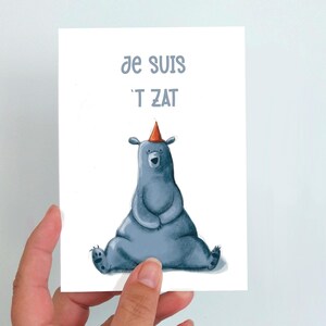 Dubbele kaart ‘Je suis t zat’