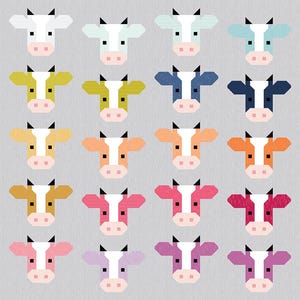 Annabelle Quilt Pattern – Fran Gulick – Cotton and Joy – Riley Blake Designs – Cow Quilt Pattern – Multiple Sizes – P173-ANNABELLE