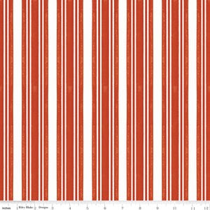 Classic Christmas Stripe Red – J. Wecker Frisch – Riley Blake Designs – Christmas Quilt Fabric