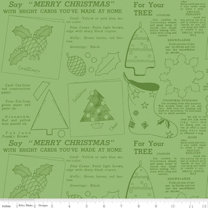Classic Christmas Handmade Green – J. Wecker Frisch – Riley Blake Designs – Christmas Quilt Fabric