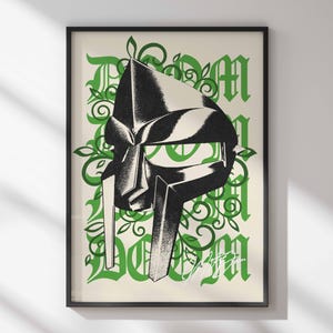 MF DOOM - &#39;Green&#39; Digital Poster