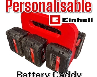Support Mural Pour Batteries Einhell 18V - Adaptable - 3 Emplacements - Neuf