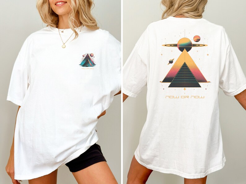 Cosmic Pyramid T-shirt Comfort Colors Streetwear Aesthetic Trippy ...