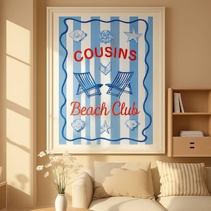 The Summer I Turned Pretty Print, Digital Download, TSITP Poster, Typography Art,Preppy Art, Summer Poster, Cousins Beach wall art, coastal