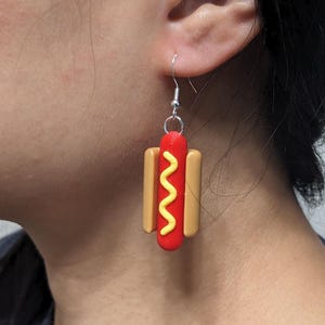 Hot Dog Earrings