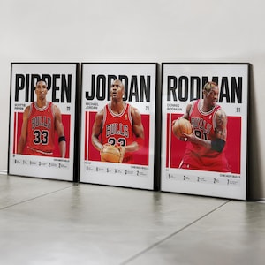 Jordan Pippen Rodman Poster - Etsy