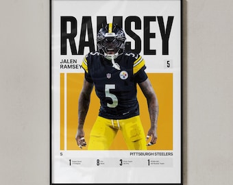 Jalen Ramsey #5 Poster | Pittsburgh Football Wall Art (Digital Download)
