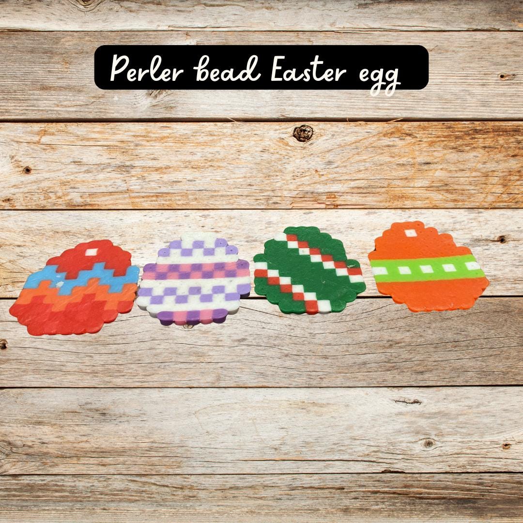 Easter Egg Hama Beads Simple Designs Easter Perler Beads