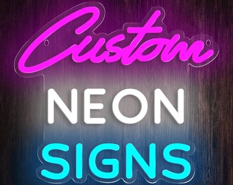 custom neon signs, neon sign customizable for wall decor, personalized led neon sign for wedding, birthday, party, bedroom, bar, salon, shop