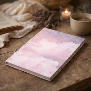 Dreamy Cloud Notebook – Storybook Journal for Quiet Evenings, Cottagecore Aesthetic Writing Book, Soft Sky Gift for Dreamers