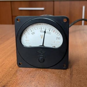 1971 Analog Voltmeter Vintage Steampunk furniture