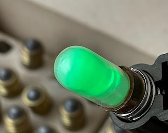 10pcs. Vintage Green Nixie Tubes, Neon Indicator Lamp USSR, TLZ-1-1