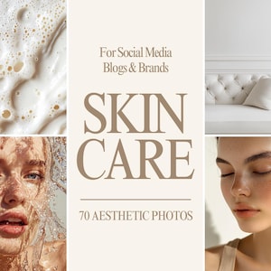 Beauty Stock Photos, Skincare Stock Images, Diverse Women Stock Images, Beauty Ai Models, Stock Images Bundle, Digital Download