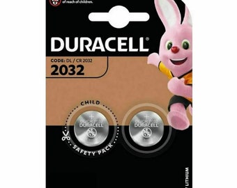 Duracell CR2032 3v LITHIUM Coin Cell Batteries Pack of 2 DL2032 BR2032 CR2032