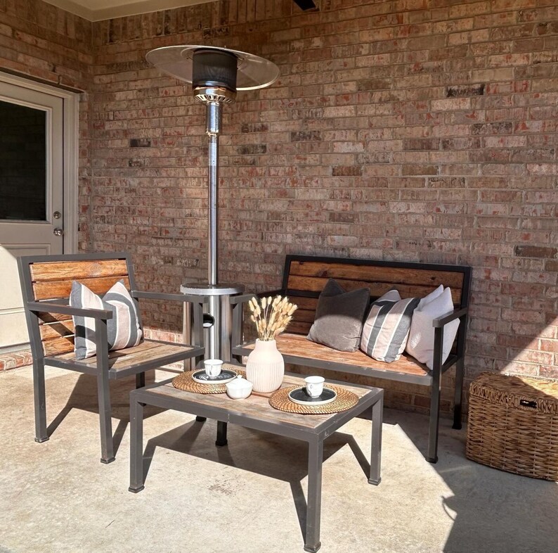 Modern Rustic Outdoor Furniture Set - Etsy