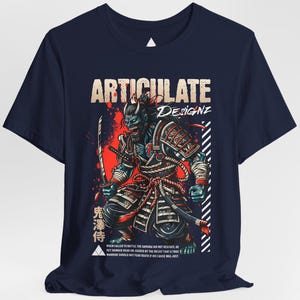 Japanese Samurai Warrior Designer Shirt, Samurai Shirt, Samurai Tee, Japanese Style T, Japanese Style T-Shirt, Japanese Cool Graphic Shirt