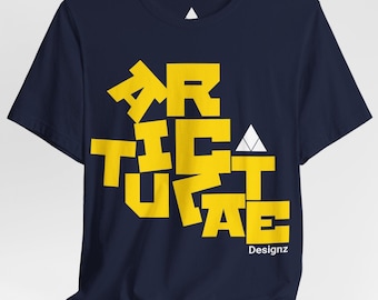 Articulate Designz Shirt, Bold Typography Graphic T, Abstract Shirt, Modern Streetwear T-Shirt, Modern Art, Artsy Tee,  Abstract Pattern Tee