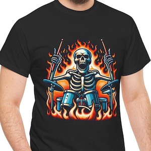 Schlagzeug-T-Shirt, cooles Musiker-T-Shirt, Schlagzeuger-T-Shirt, T-Shirts Schlagzeuger, cooles Schlagzeuger-Shirt, Schlagzeuger-T-Shirt, Musiker-Shirt, Musikliebhaber-T-Shirt